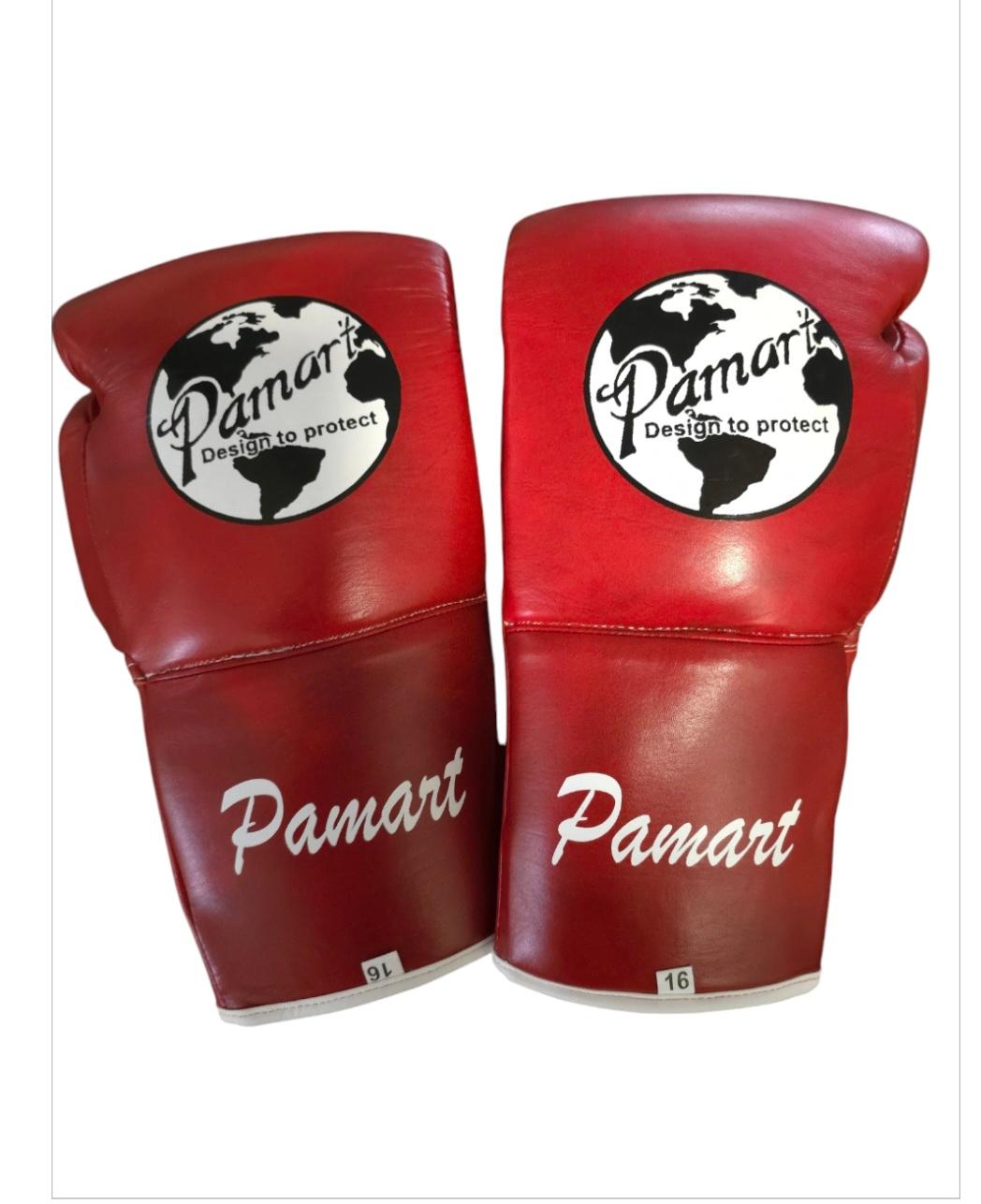 PAMART 10 Oz Boxing Glove Lace Up | Red