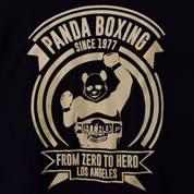 Panda Boxing Gym From Zero to Hero Logo Tshirt