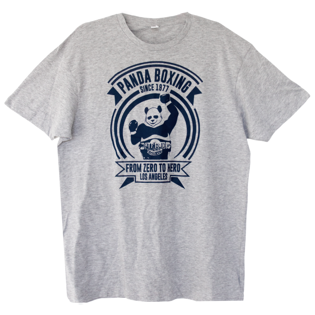 Panda Boxing Gym From Zero to Hero Logo Tshirt