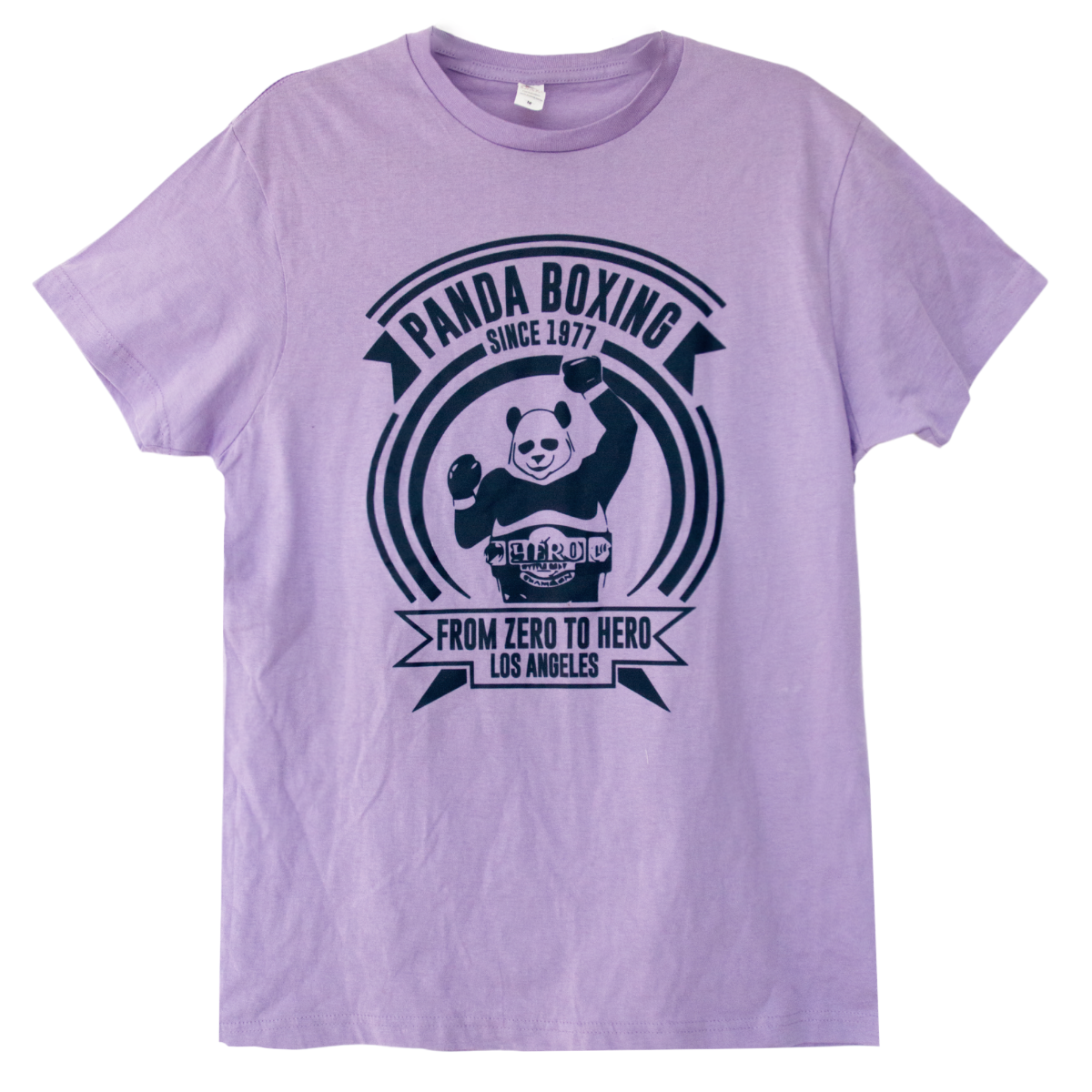 Panda Boxing Gym From Zero to Hero Logo Tshirt