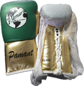PAMART 14 Oz Boxing Glove | Gold And Green | Laces