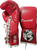 PAMART 18 Oz Boxing Glove | Red (HEM) | Laces