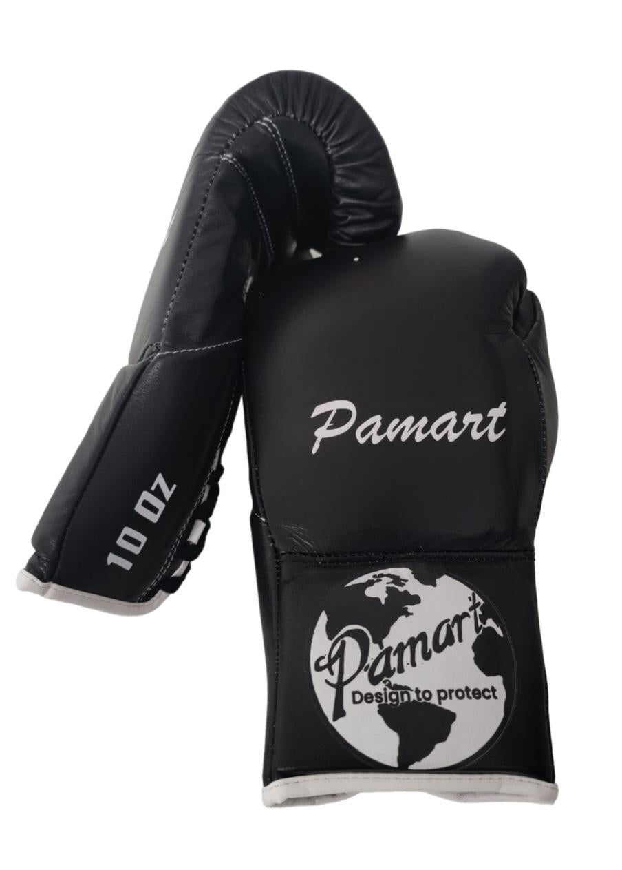 PAMART 10 Oz Boxing Glove Lace Up | Black